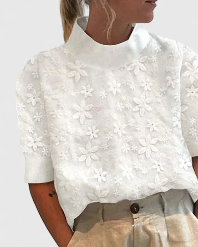 Rosalyetta | Women's Elegant V-Neck Blouse for Work