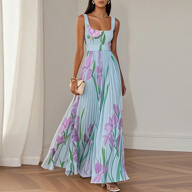 Oriah™ | Floral A-Line Maxi Dress 4