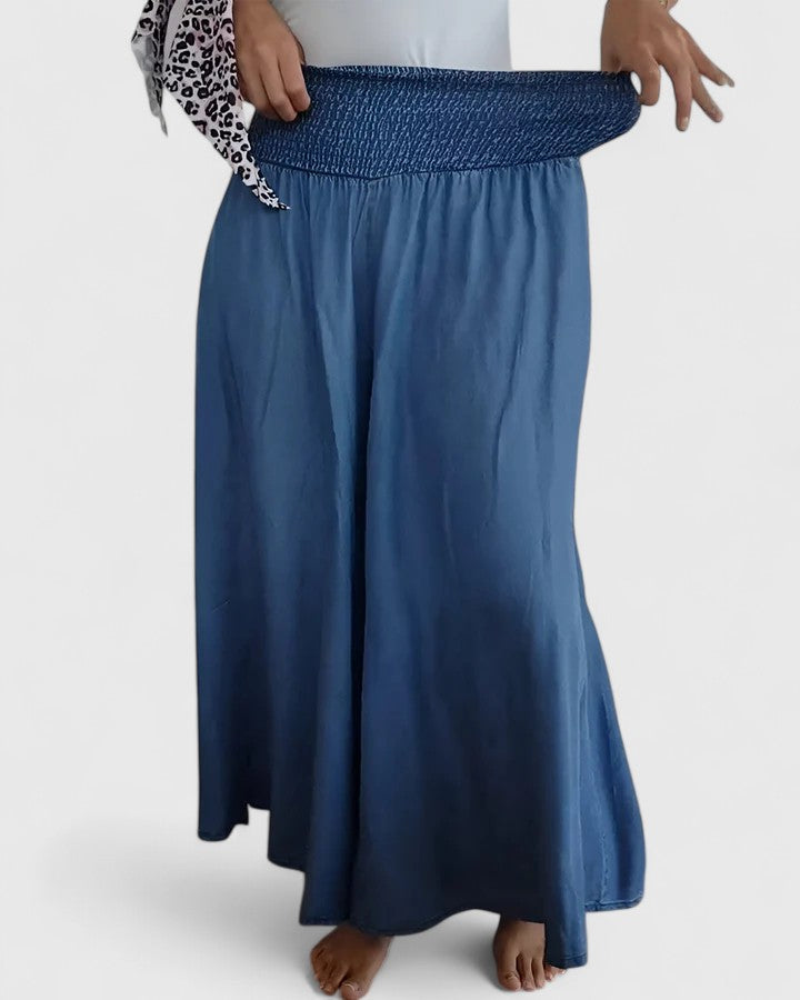 Elona | Women's Wide Leg Pants Relaxed-Fit Summer Comfort