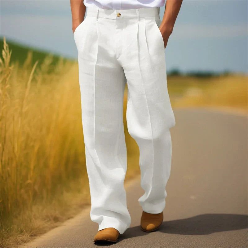 Merel | Men's Trousers Pleated Relaxed-Fit Tailored Look