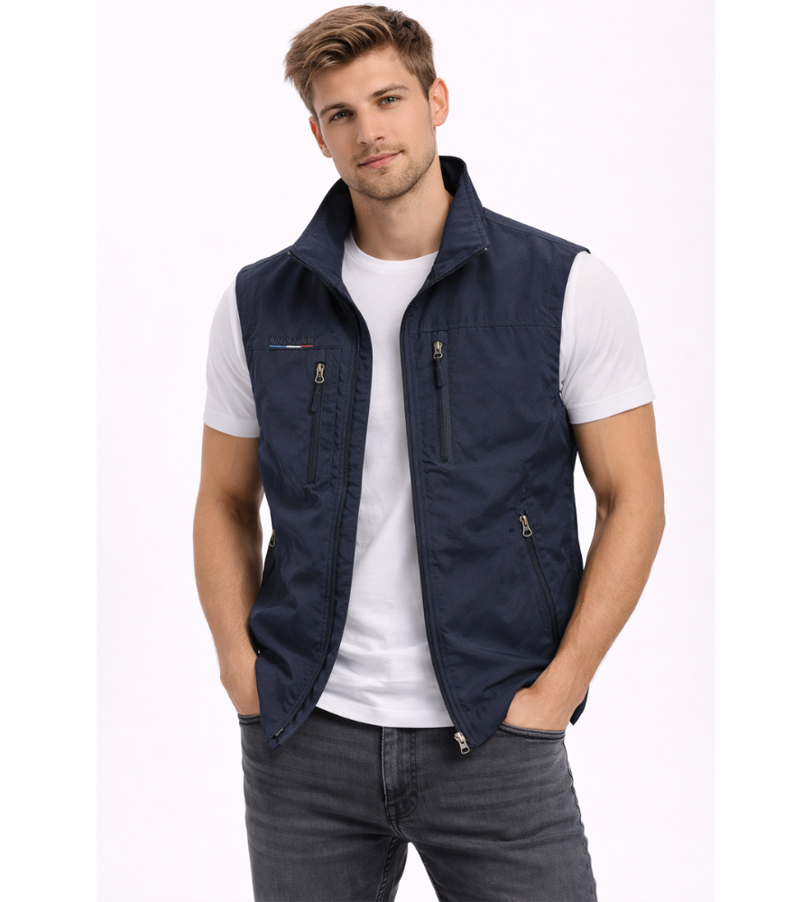 Men's Bodywarmer with Stand Collar – Outdoor Weekend Vest