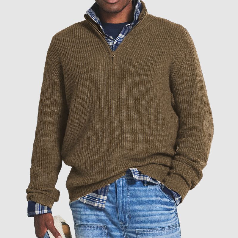 Men's Half-Zip Sweater – Casual Everyday Layering Piece