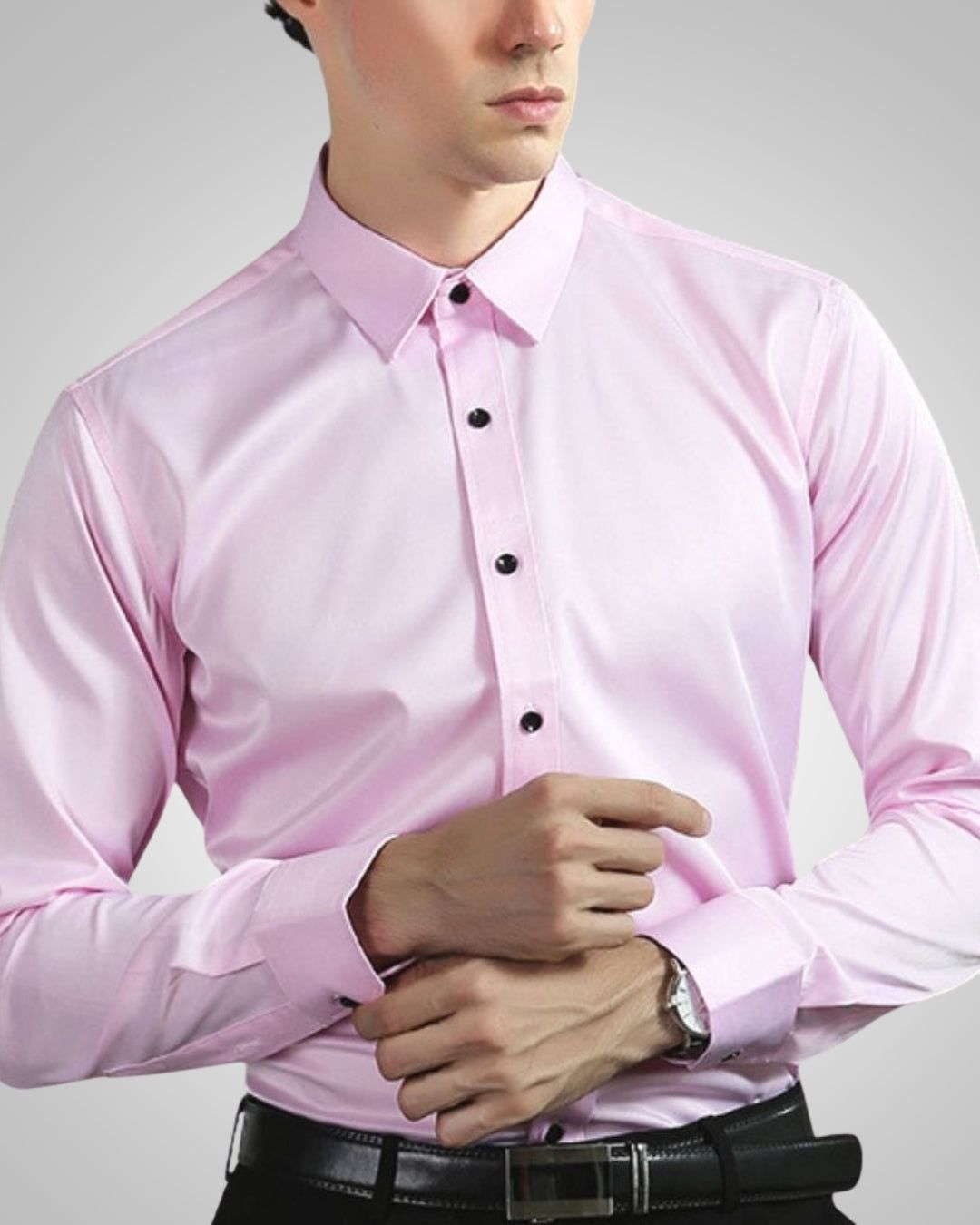 Editha | Men's Stretch Button-Front Shirt – Business Casual