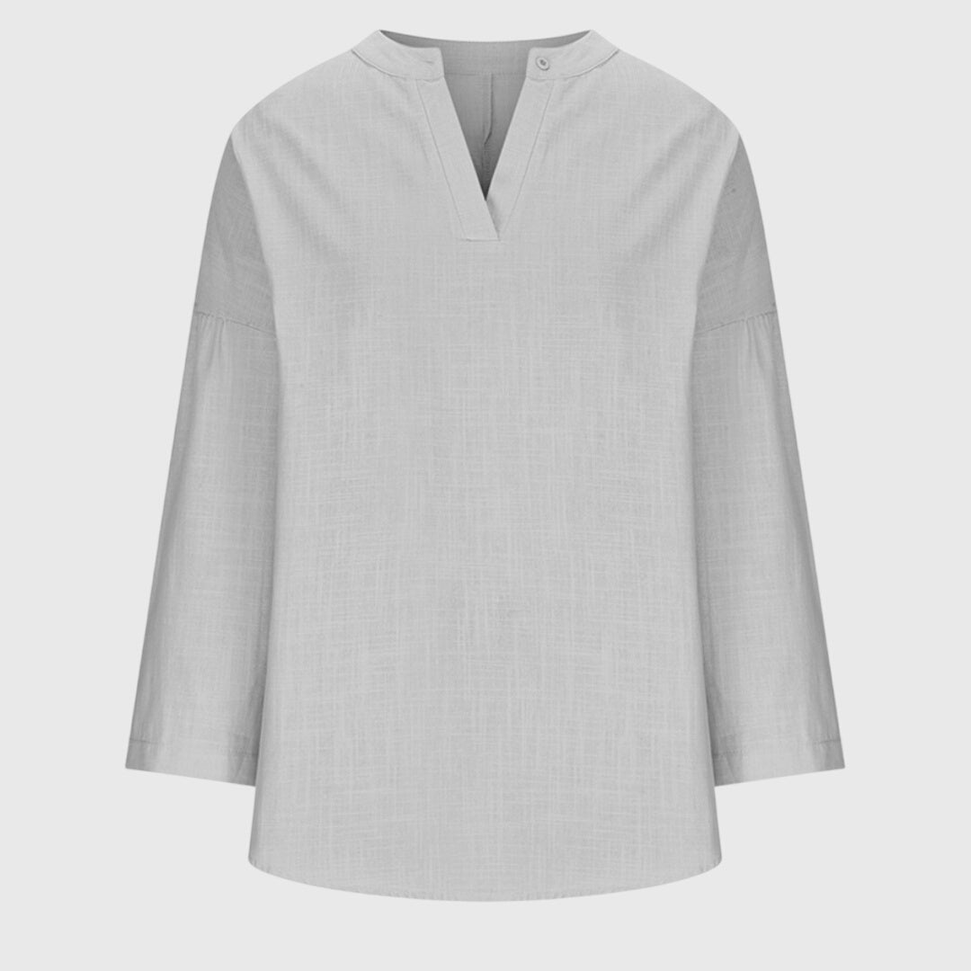 Lenara | Women's Flowy Long Sleeve Blouse – Beach & Casual Wear