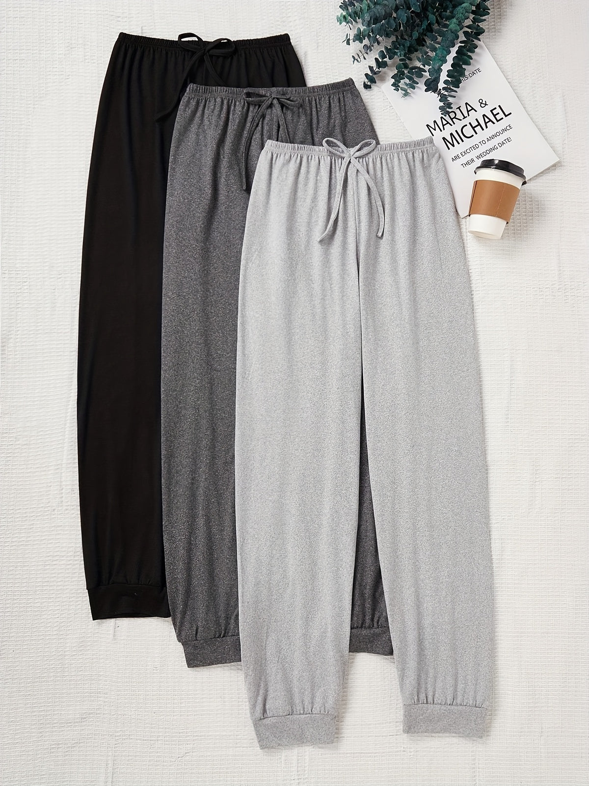 Enid Sweatpants – 3-Piece Drawstring Lounge Set for Women