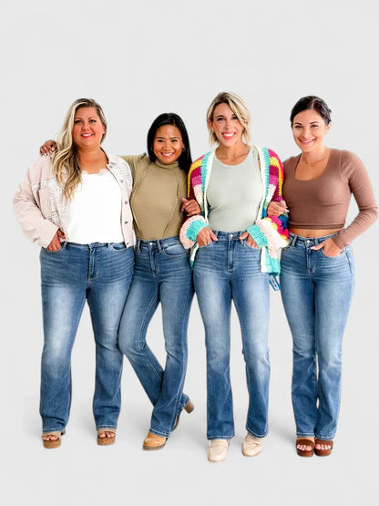 Eryzandra | Women's High-Waisted Bootcut Dress Pants
