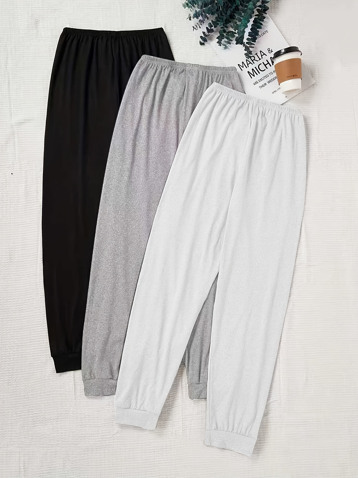 Enid Sweatpants – 3-Piece Drawstring Lounge Set for Women