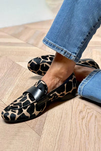 Daphne | Women's Leopard Print Tassel Loafers Slip-On