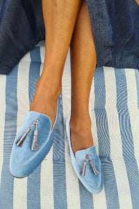 Marisol | Women's Tassel Loafers Slip-On Low Heel Flats