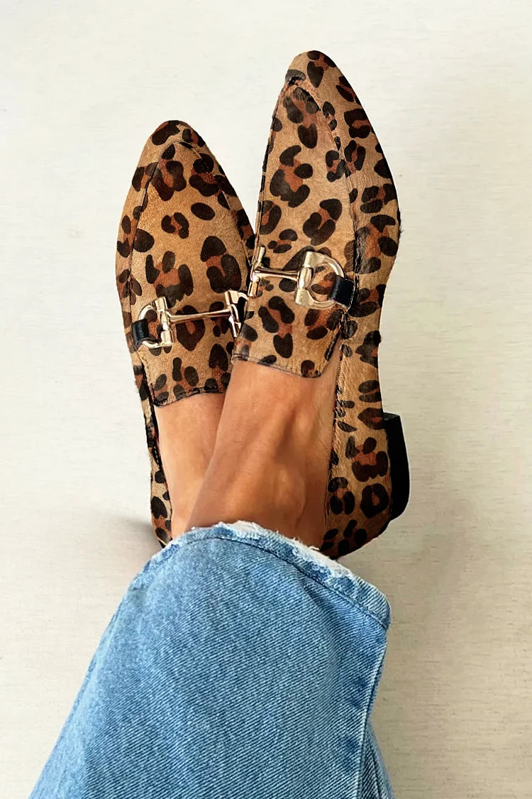 Eliana | Women's Slip On Loafers Metallic Detail Flat