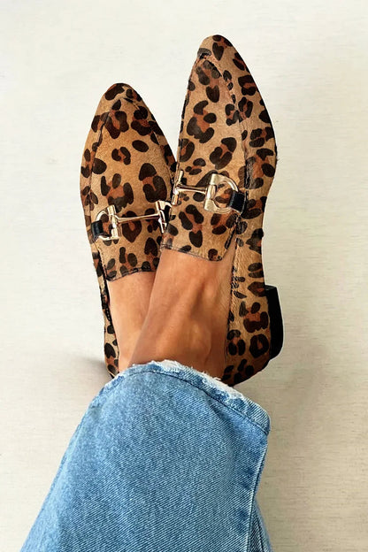 Eliana | Women's Slip On Loafers Metallic Detail Flat