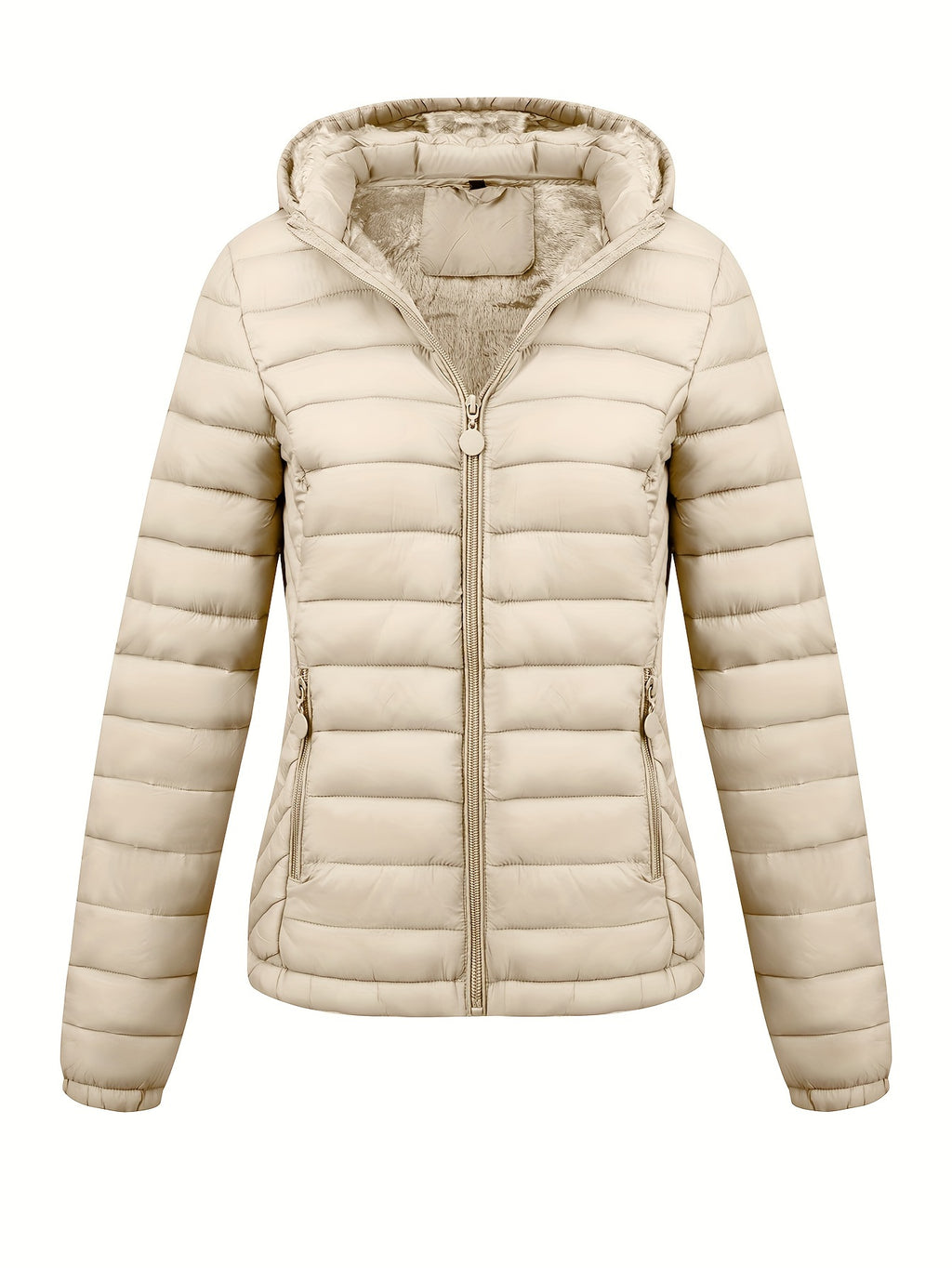 Arianne | Quilted Hooded Puffer Jacket with Pockets for Women