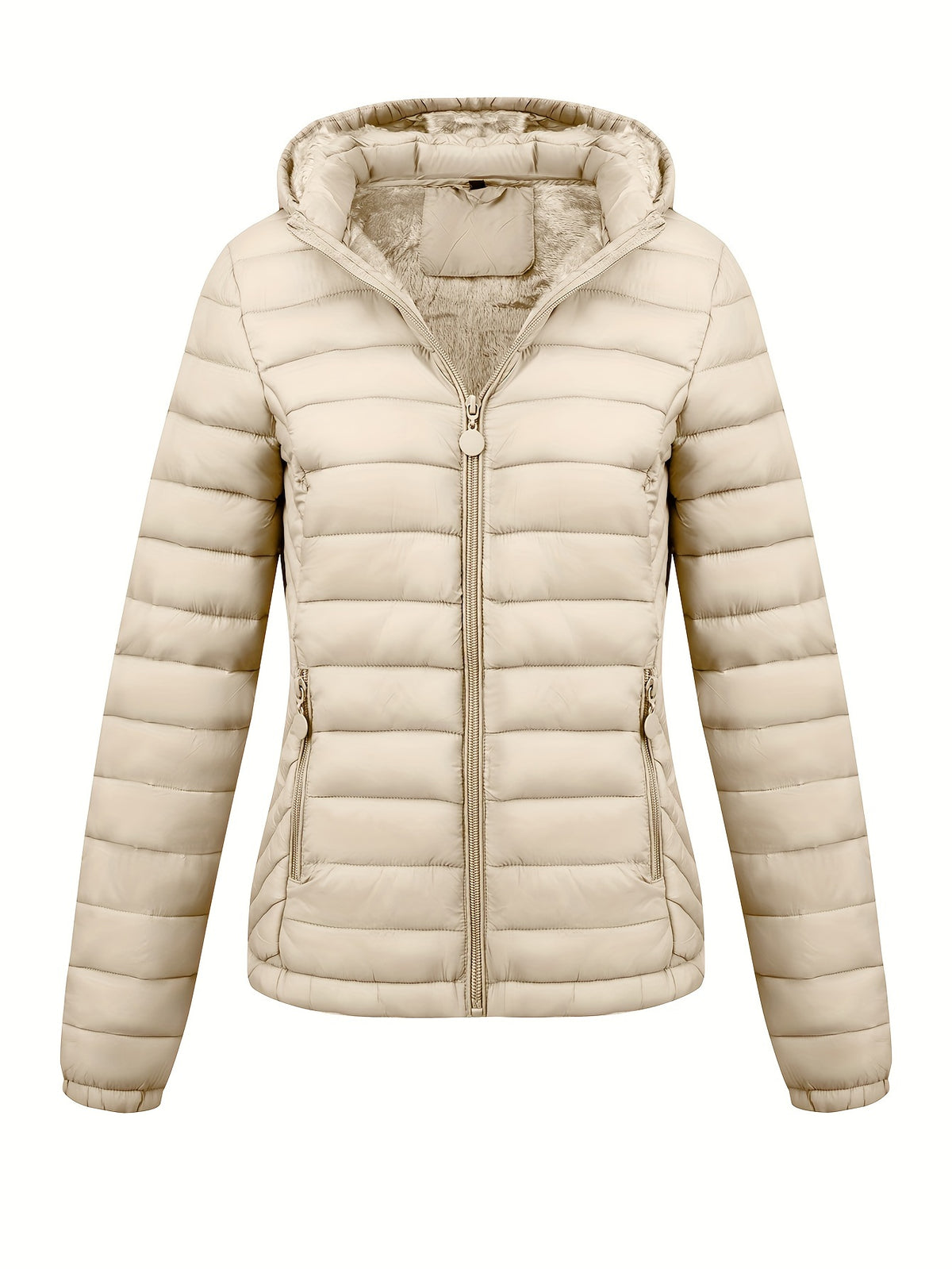 Arianne | Quilted Hooded Puffer Jacket with Pockets for Women