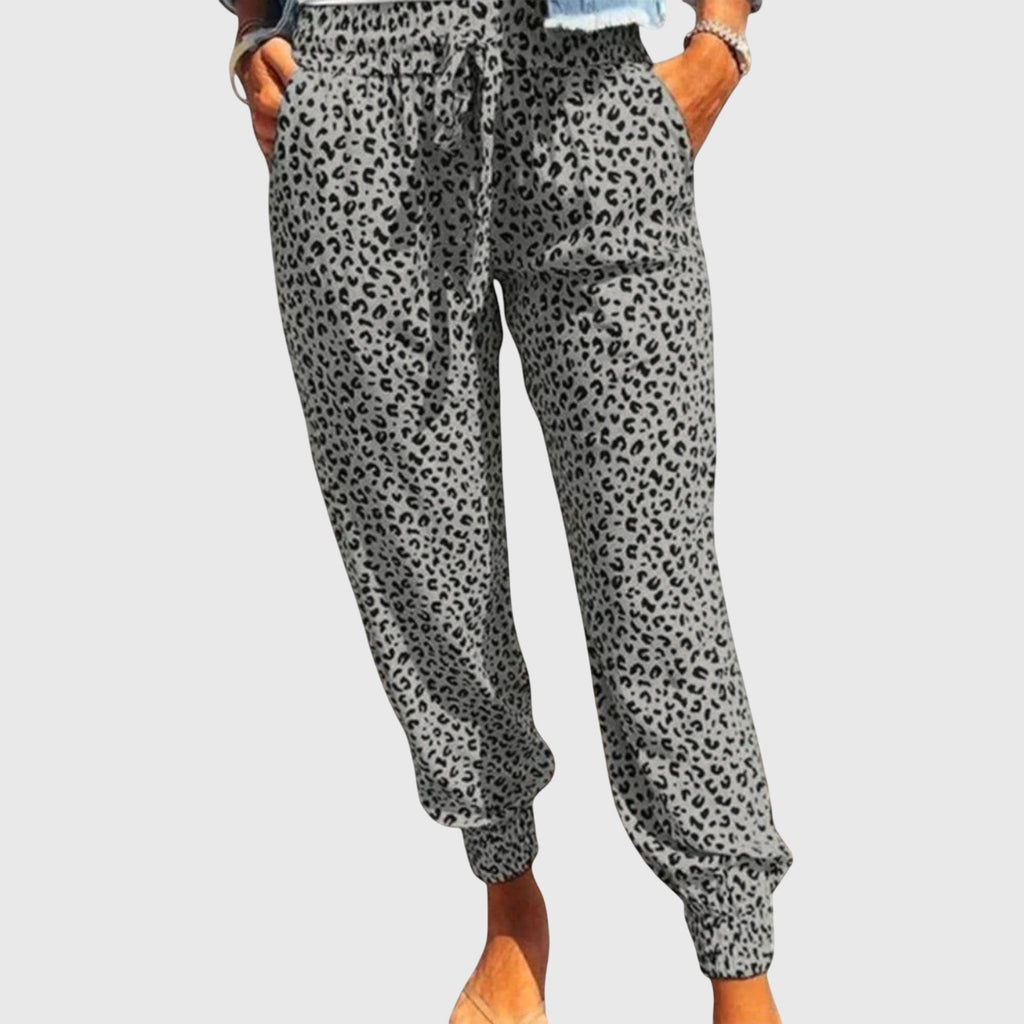 Feli | Women's Wide Leg Leopard Print Pants – Casual to Elegant