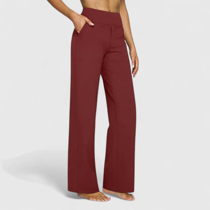Hilary | Women's High-Waisted Wide Leg Dress Pants