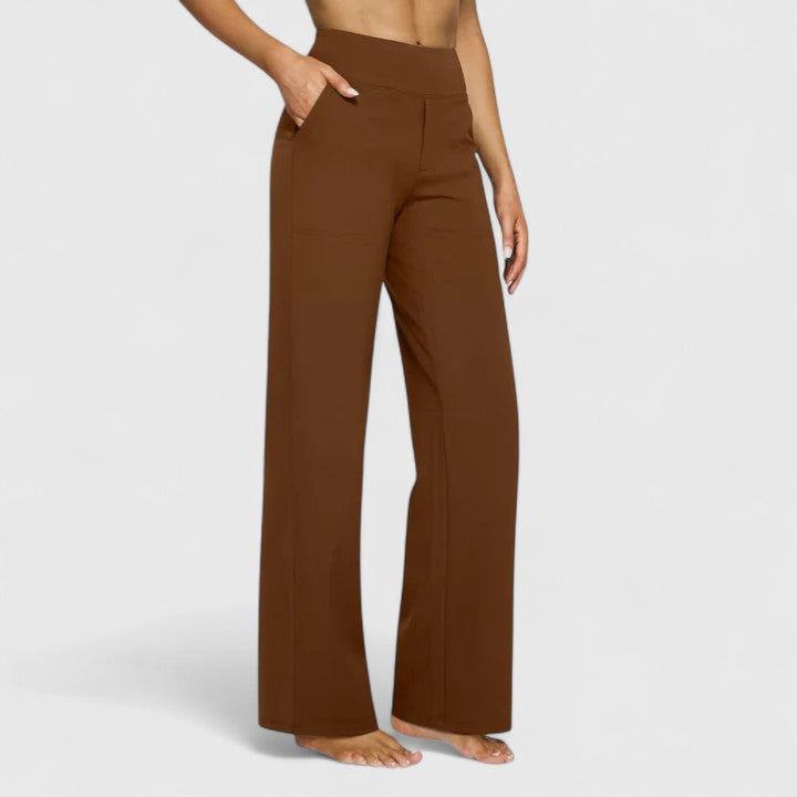 Hilary | Women's High-Waisted Wide Leg Dress Pants