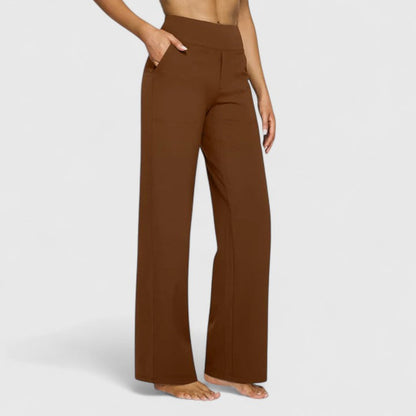 Hilary | Women's High-Waisted Wide Leg Dress Pants