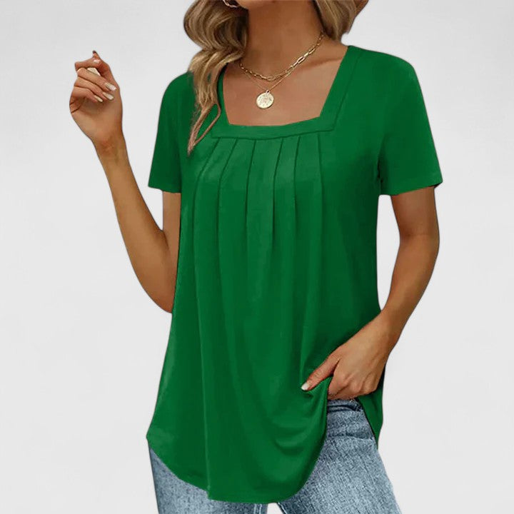 Mirelina | Women's Square Neck Blouse – Summer Workwear