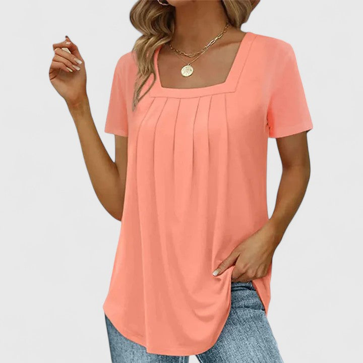 Mirelina | Women's Square Neck Blouse – Summer Workwear