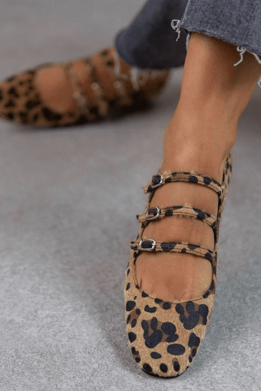 Animal-Print Ballerinas