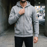 Declan | Quarter-Zip Utility Hoodie with Pockets for Men