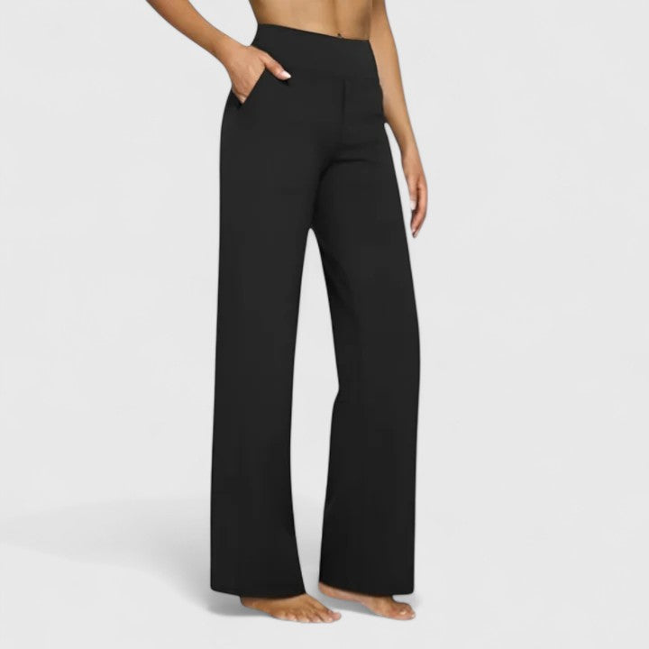 Hilary | Women's High-Waisted Wide Leg Dress Pants