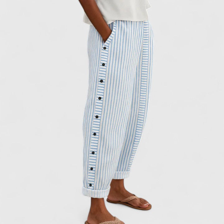 Sharmaine | Women's High-Waisted Trousers – Elegant Everyday Wear