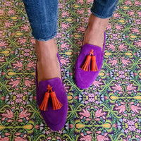 Aurora | Women's Purple Tassel Loafers – Casual Outings