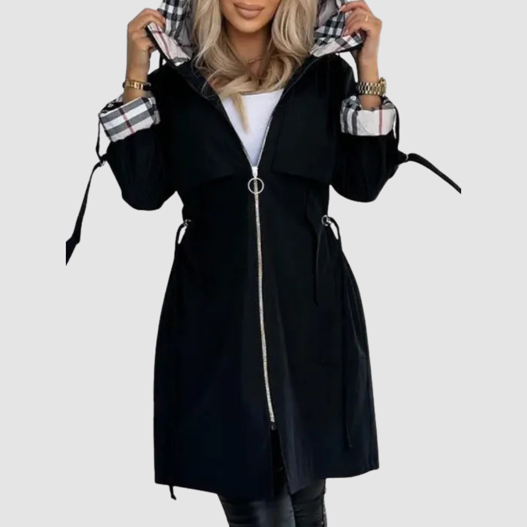 Ollie | Women's Waterproof Hooded Windbreaker Zip Coat