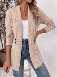 Priya | Belted Ribbed Open-Front Cardigan for Women