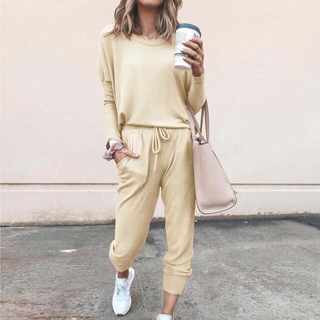 Nessa | Ribbed Long Sleeve Loungewear Set for Women