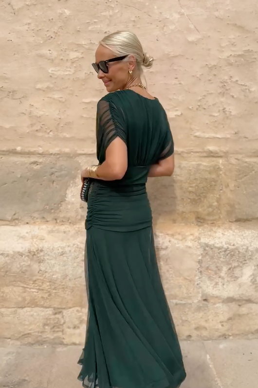 Arielle | Women's Elegant Flowy Midi Dress – Brunch to Evening