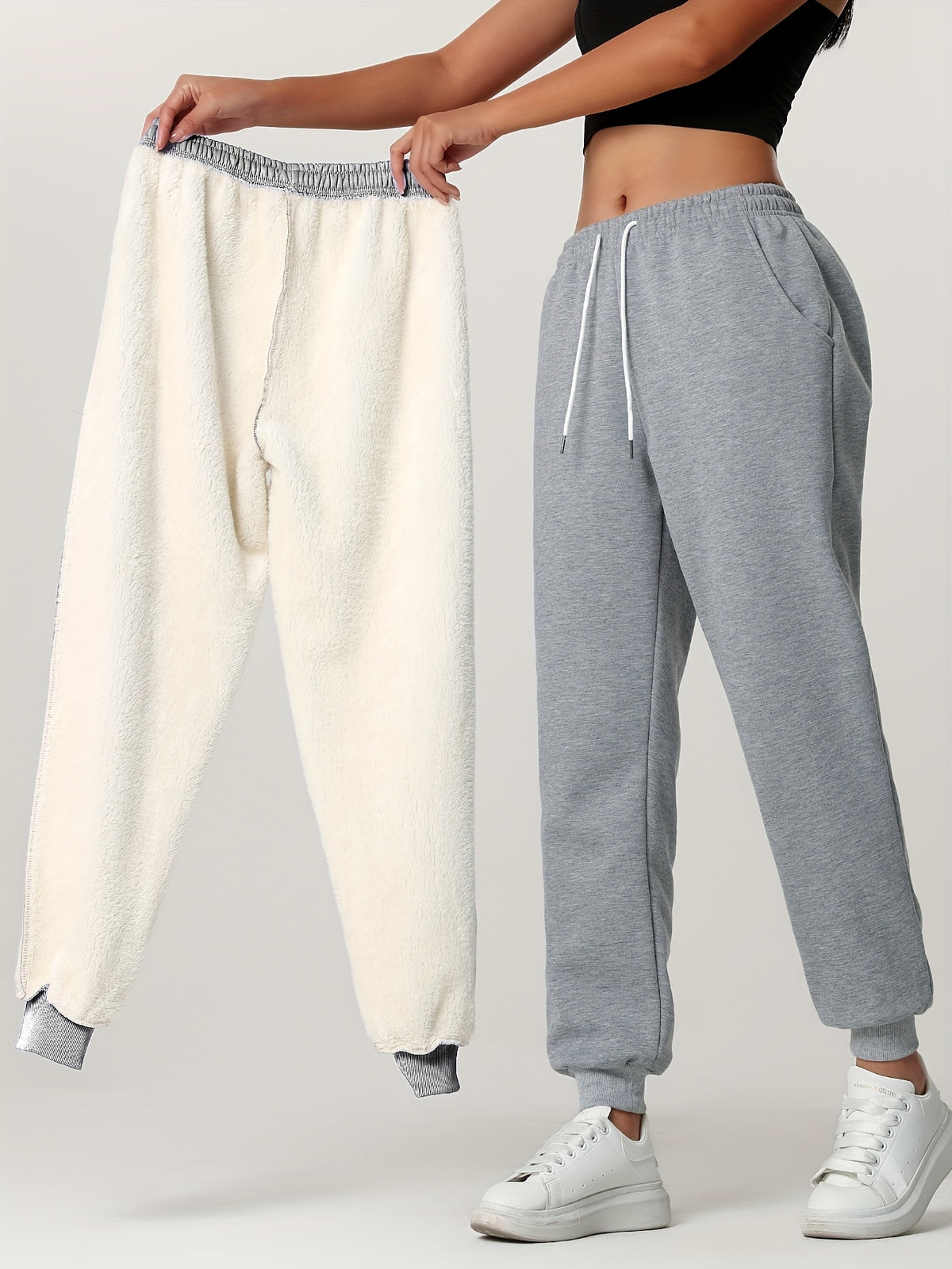 Elvira | Fleece-Lined Drawstring Sweatpants for Women