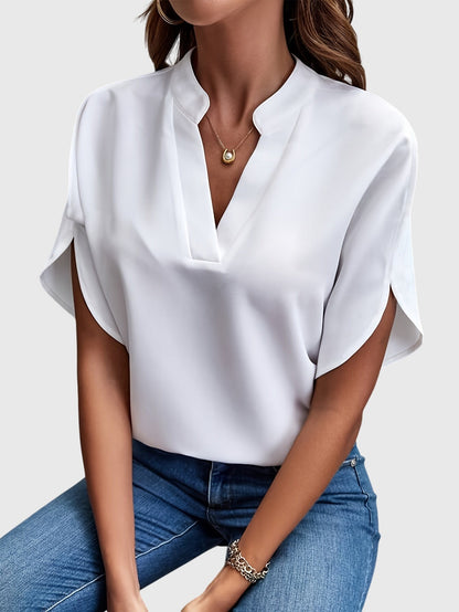 Kristie | Women's V-Neck Long Sleeve Blouse for Work