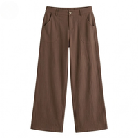 Toril | High-Waisted Wide Leg Pants with Front Pockets for Women