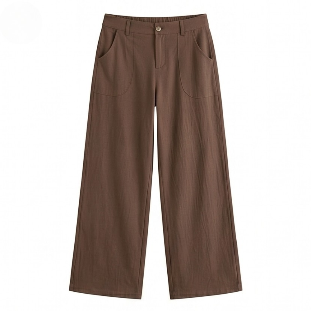 Toril | High-Waisted Wide Leg Pants with Front Pockets for Women