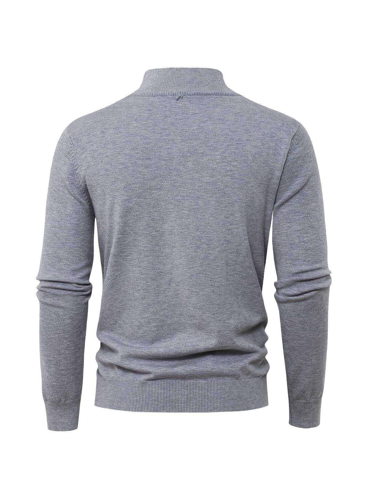 Rhys | Ribbed Quarter Zip Sweater with Mock Neck for Men
