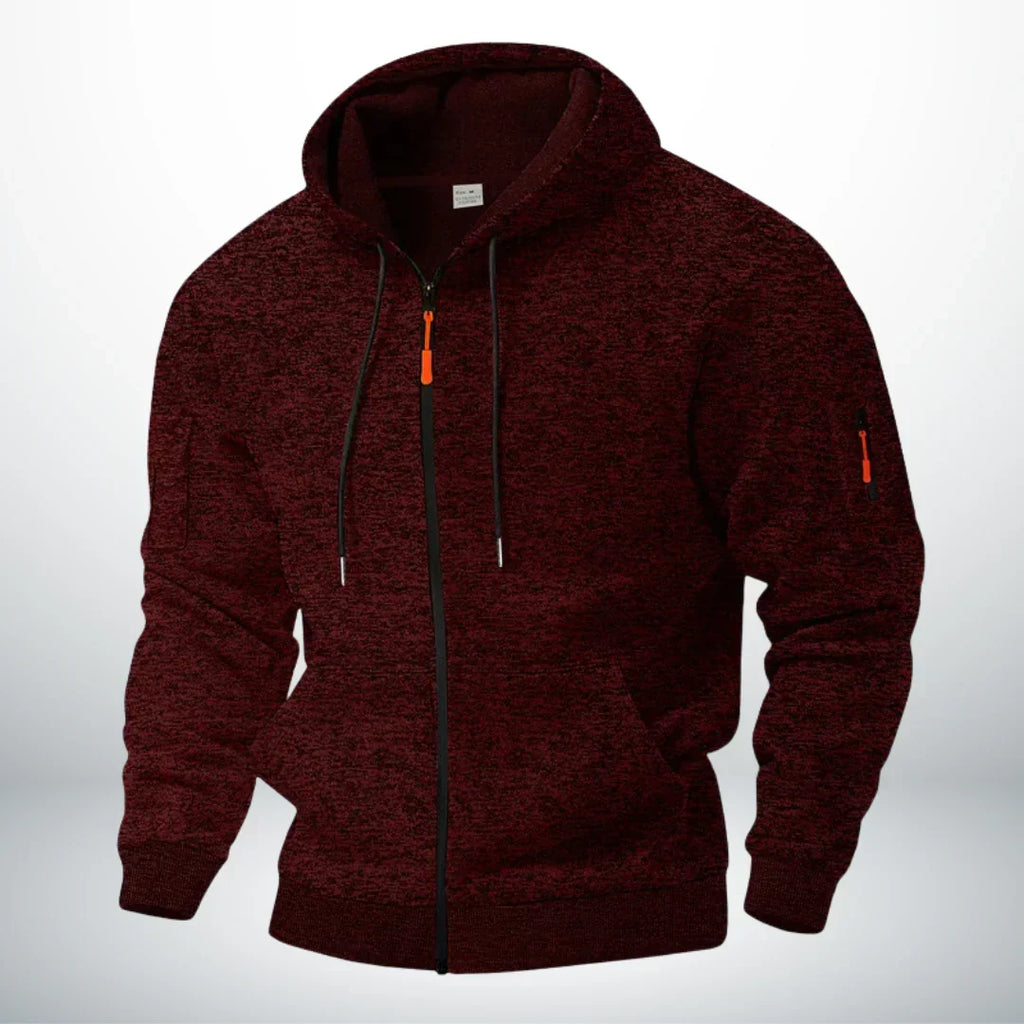 Nils | Zip-Up Fleece Jacket with Stand Collar for Men