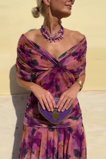 Arielle | Women's Elegant Flowy Midi Dress – Brunch to Evening