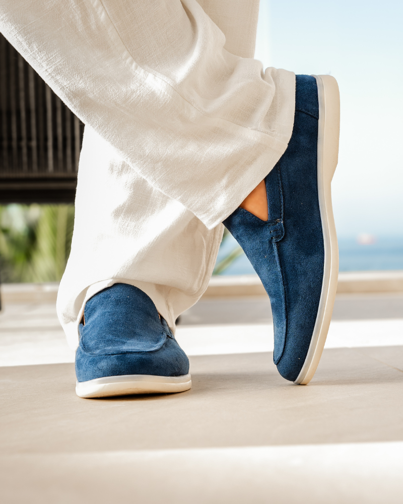 Sem | Stitched Suede Loafers for Men