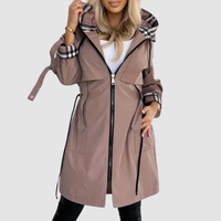 Ollie | Women's Waterproof Hooded Windbreaker Zip Coat