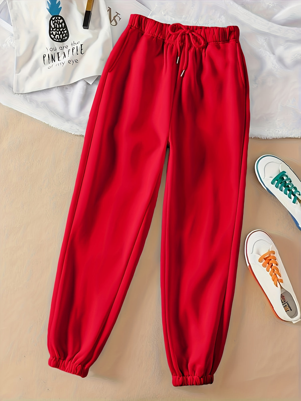 Ellinor | Drawstring Jogger Sweatpants with Elastic Cuffs