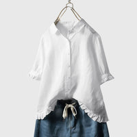 Pamela | Women's V-Neck Long Sleeve Blouse for Work