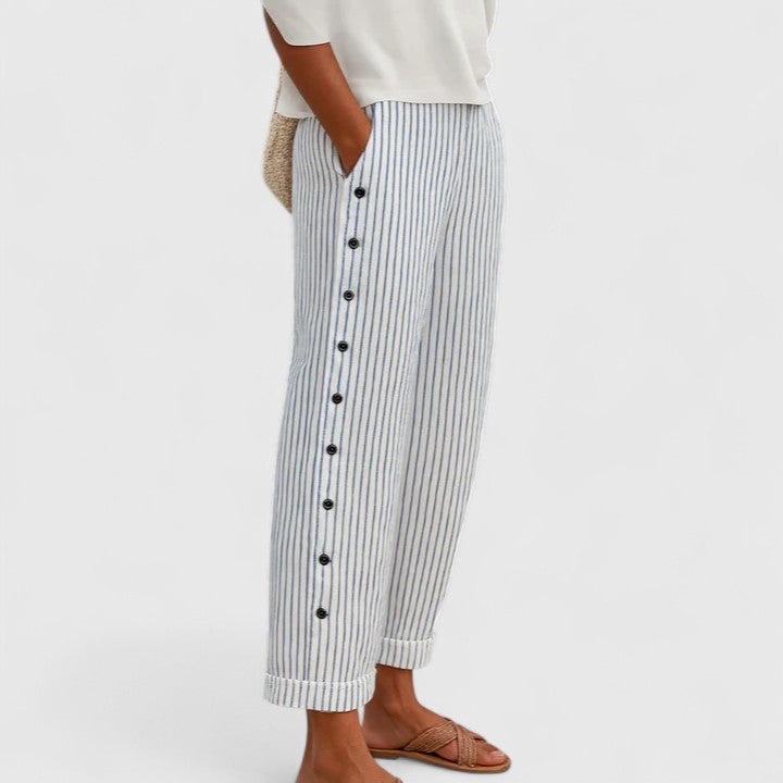 Sharmaine | Women's High-Waisted Trousers – Elegant Everyday Wear