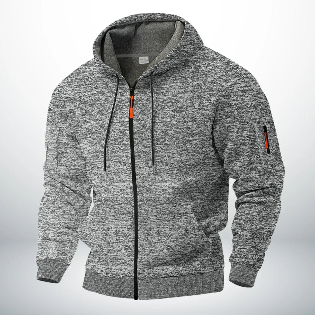 Nils | Zip-Up Fleece Jacket with Stand Collar for Men