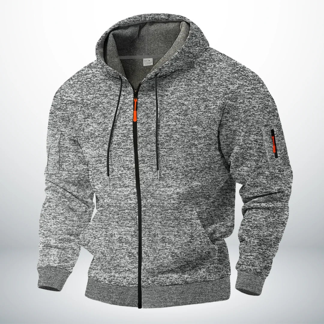 Nils | Zip-Up Fleece Jacket with Stand Collar for Men