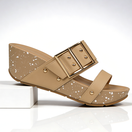 Harper | Odette Double Buckle Wedges