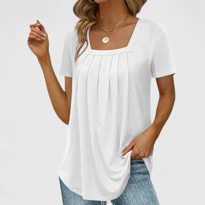 Mirelina | Women's Square Neck Blouse – Summer Workwear