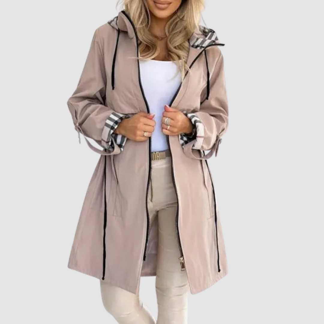 Ollie | Women's Waterproof Hooded Windbreaker Zip Coat