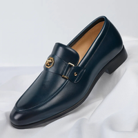 Simon | Metal-Trim Leather Loafers for Men